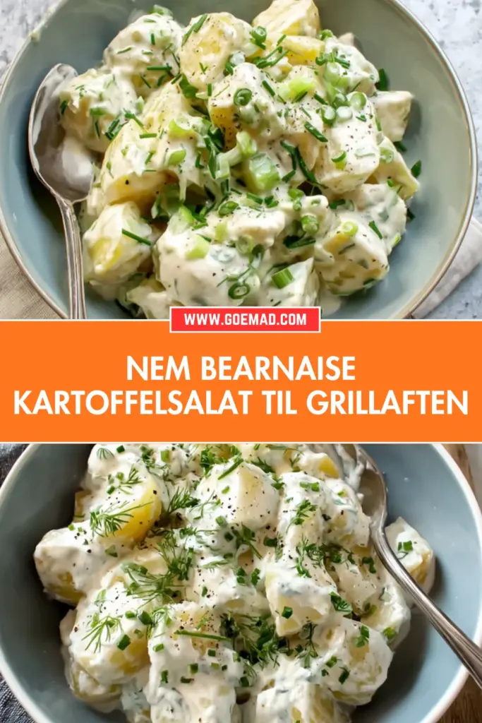 Nem bearnaise kartoffelsalat til grillaften: cremet og fuld af smag