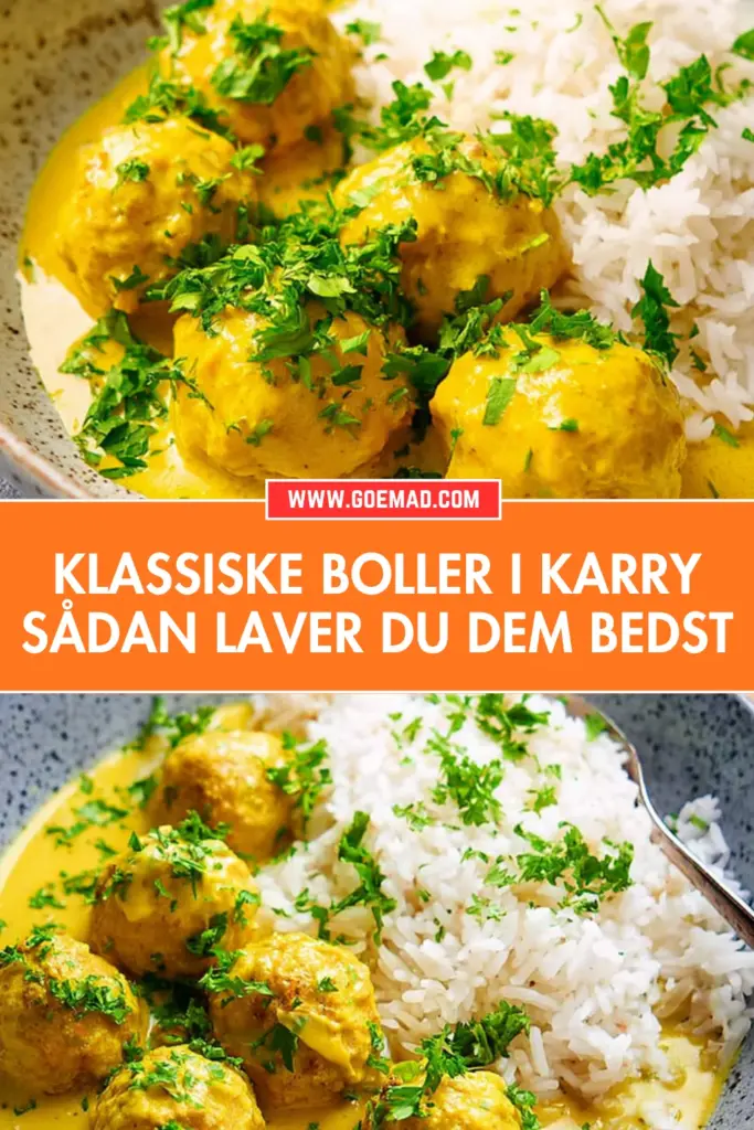 Klassiske boller i karry: nem hjemmelavet opskrift med cremet karrysovs