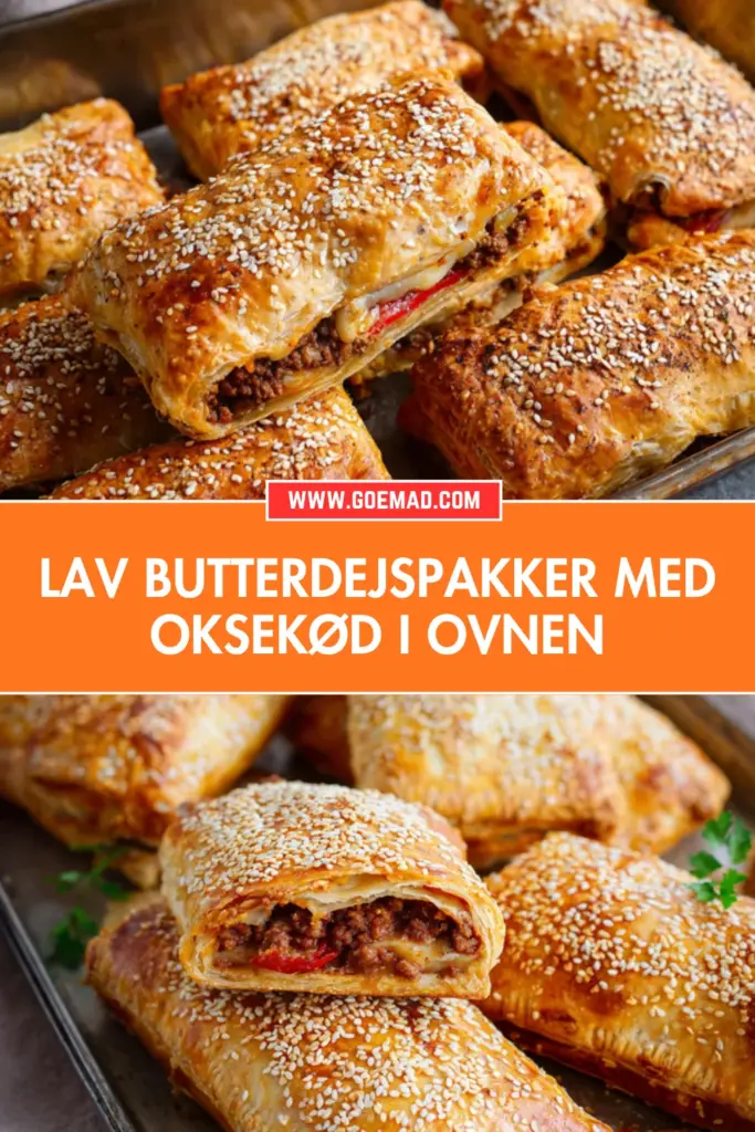 Sprøde butterdejspakker med oksekød fra ovnen: sådan laver jeg dem