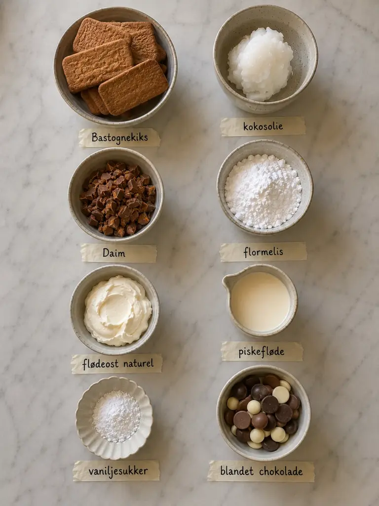 Cremet cheesecake uden husblas med Daim: nem opskrift uden bagning