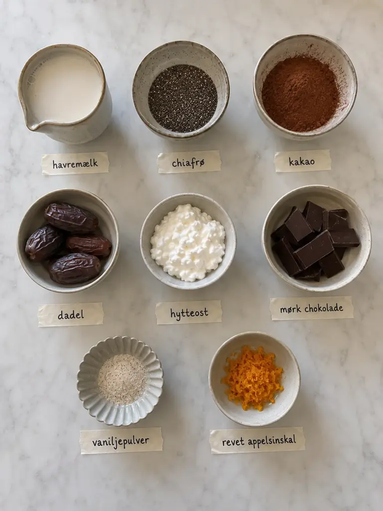 Chokolademousse med chiafrø: en cremet og nem opskrift uden fløde