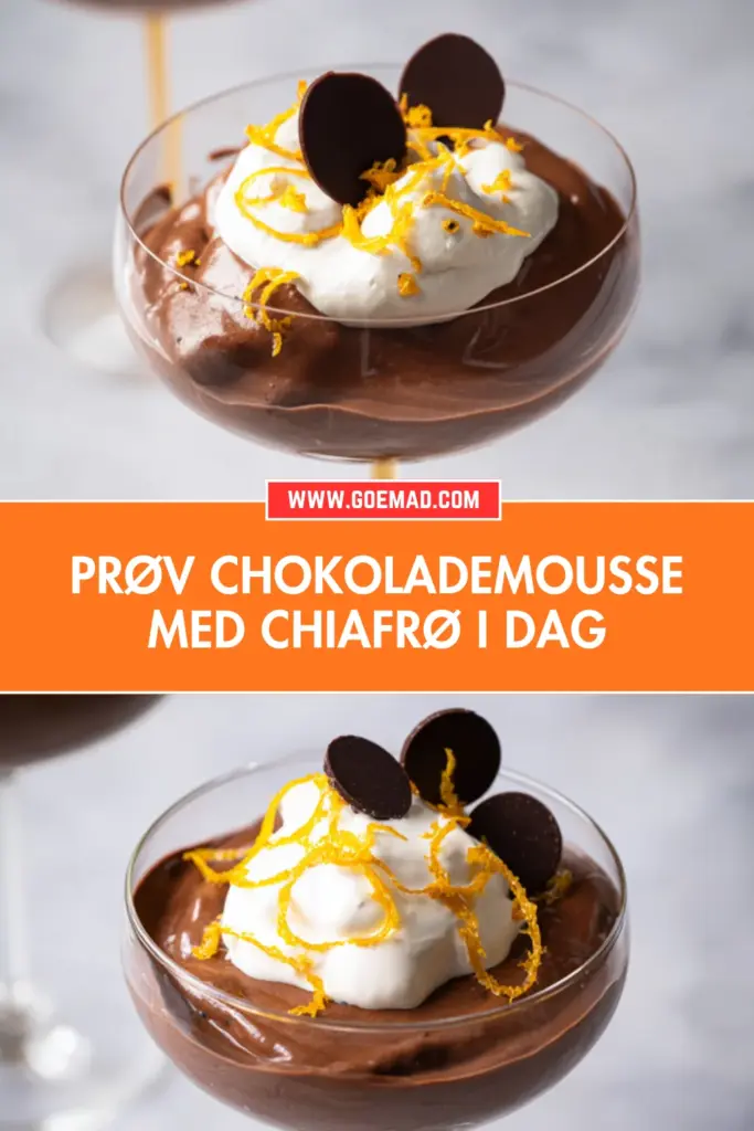 Chokolademousse med chiafrø: en cremet og nem opskrift uden fløde