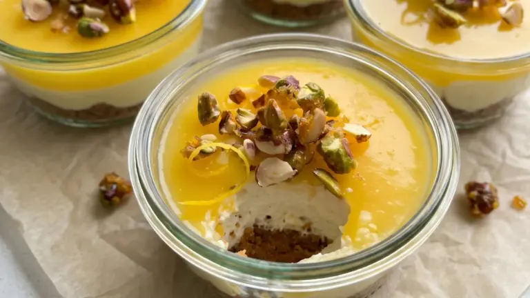 Nem citron cheesecake i glas: en frisk og cremet dessert til alle lejligheder