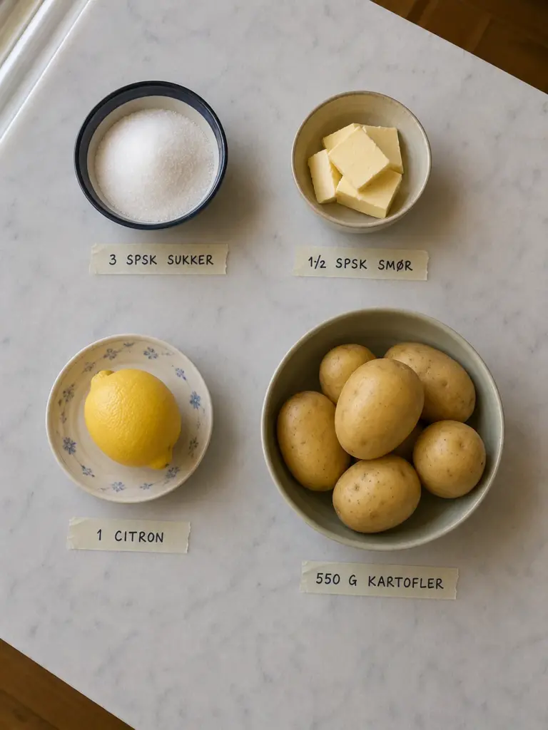 Citronglaserede kartofler: nem opskrift med smør og frisk citron