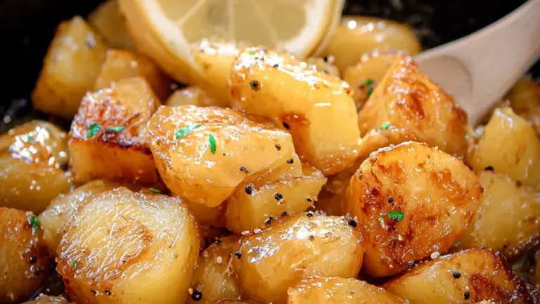 Citronglaserede kartofler: nem opskrift med smør og frisk citron