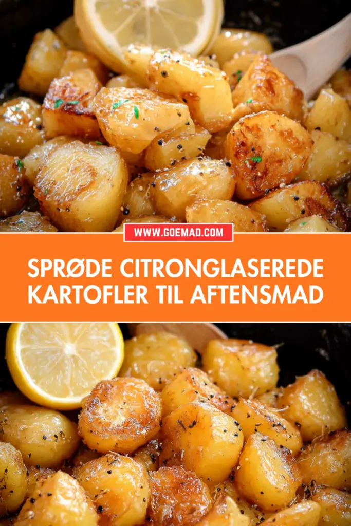 Citronglaserede kartofler: nem opskrift med smør og frisk citron