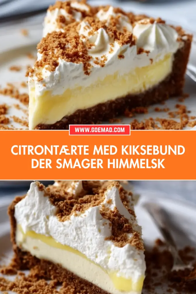Citrontærte med kiksebund: den bedste nemme opskrift til dessertbordet