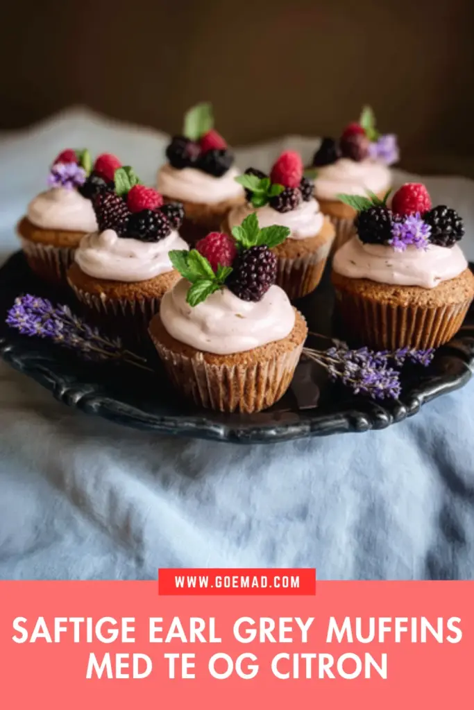 Saftige earl grey muffins med te og citron: den bedste hjemmelavede opskrift