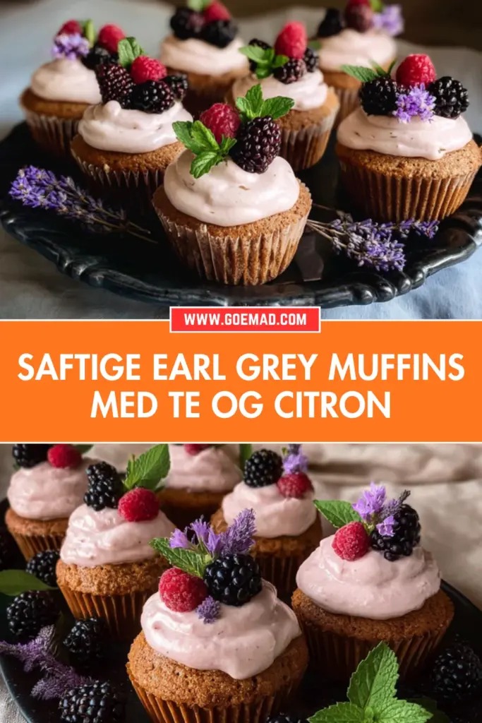 Saftige earl grey muffins med te og citron: den bedste hjemmelavede opskrift