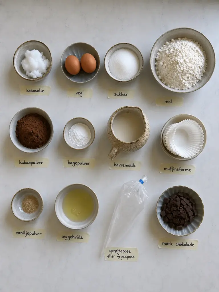 Bløde flødebolle muffins: den bedste opskrift til kaffen derhjemme