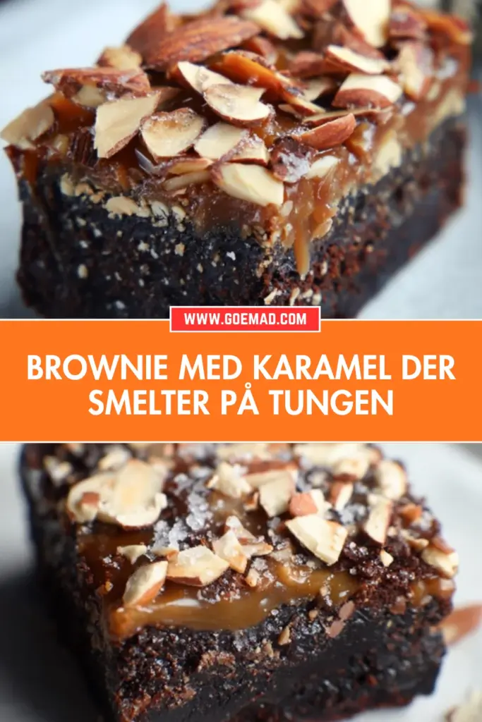 Saftig brownie med karamel og klæbrig midte: sådan gør jeg det