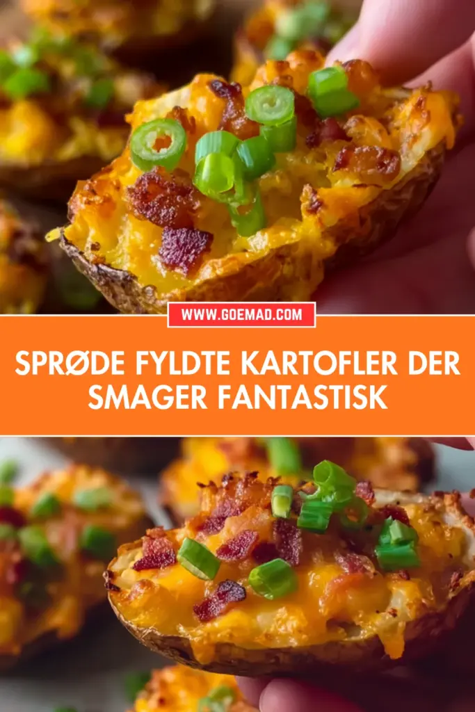 Sprøde fyldte kartofler med ost og bacon: nem opskrift du vil lave igen