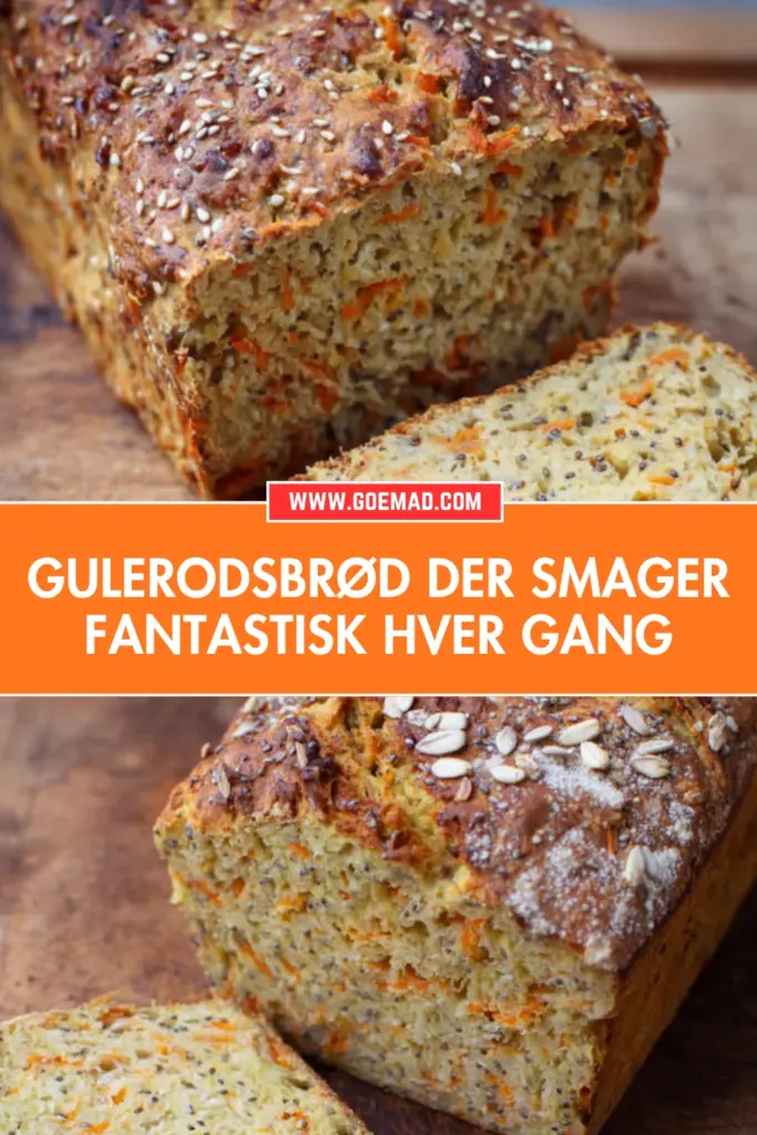 Hjemmelavet gulerodsbrød med frø og havregryn: opskrift der virker
