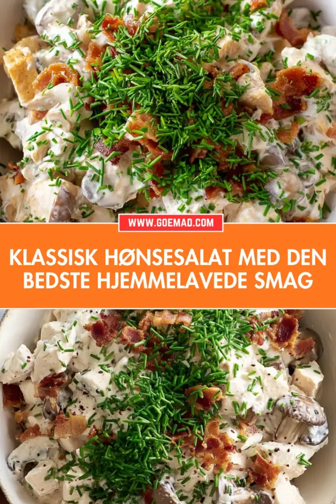 Klassisk hønsesalat med den bedste hjemmelavede smag