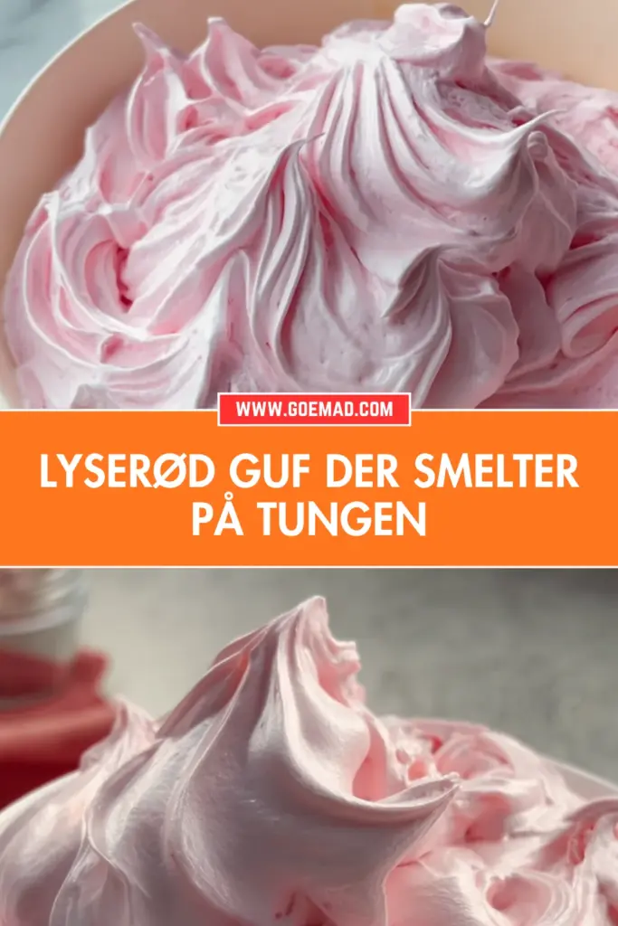 Klassisk lyserød guf hjemmelavet: nem opskrift med jordbærsmag