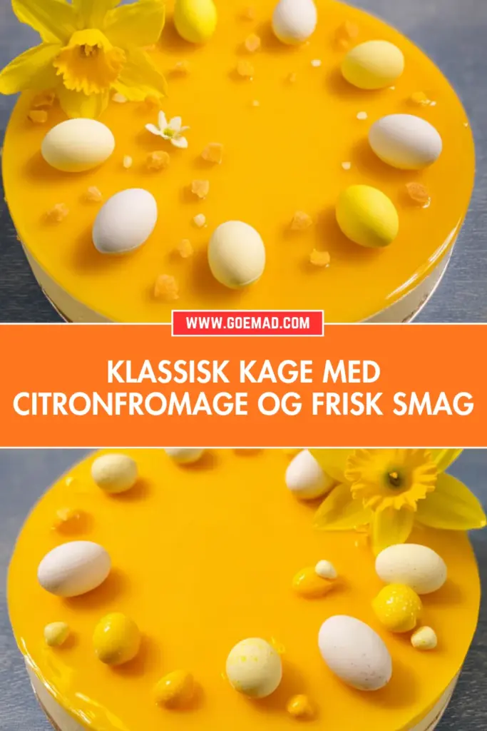 Kage med citronfromage: den klassiske opskrift med sprød kiksebund