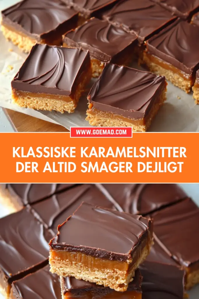 Karamelsnitter der altid lykkes: nem opskrift med fudge og chokolade
