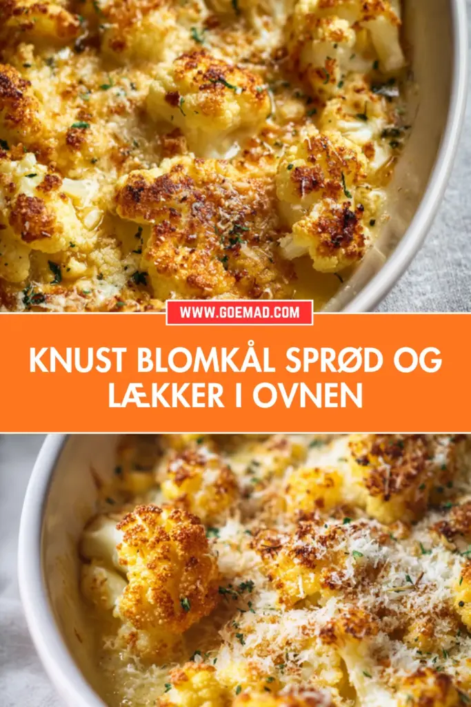 Knust blomkål: sprød, gylden og nem opskrift fra ovnen