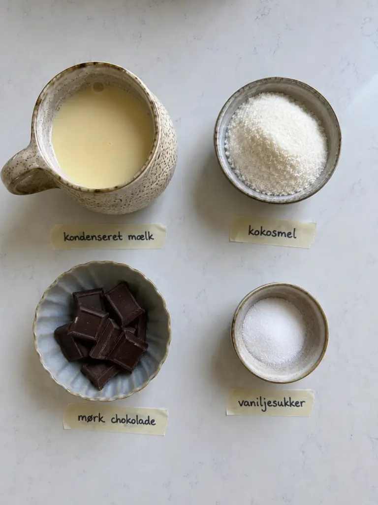 Kokoskugler: den nemmeste hjemmelavede opskrift med chokolade