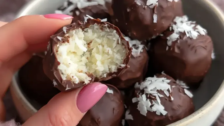 Kokoskugler: den nemmeste hjemmelavede opskrift med chokolade
