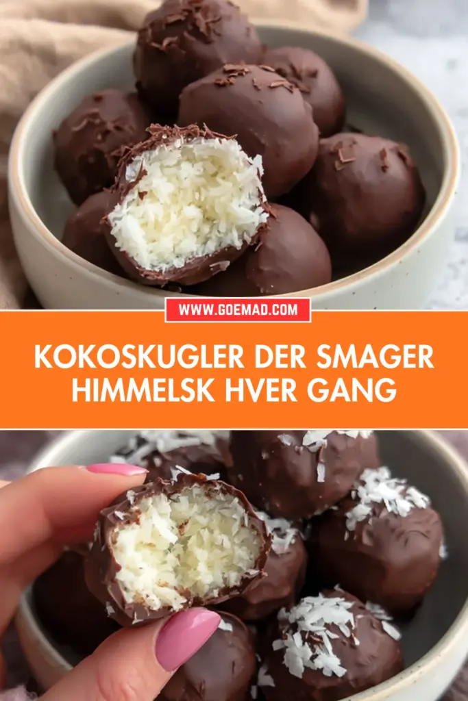 Kokoskugler: den nemmeste hjemmelavede opskrift med chokolade