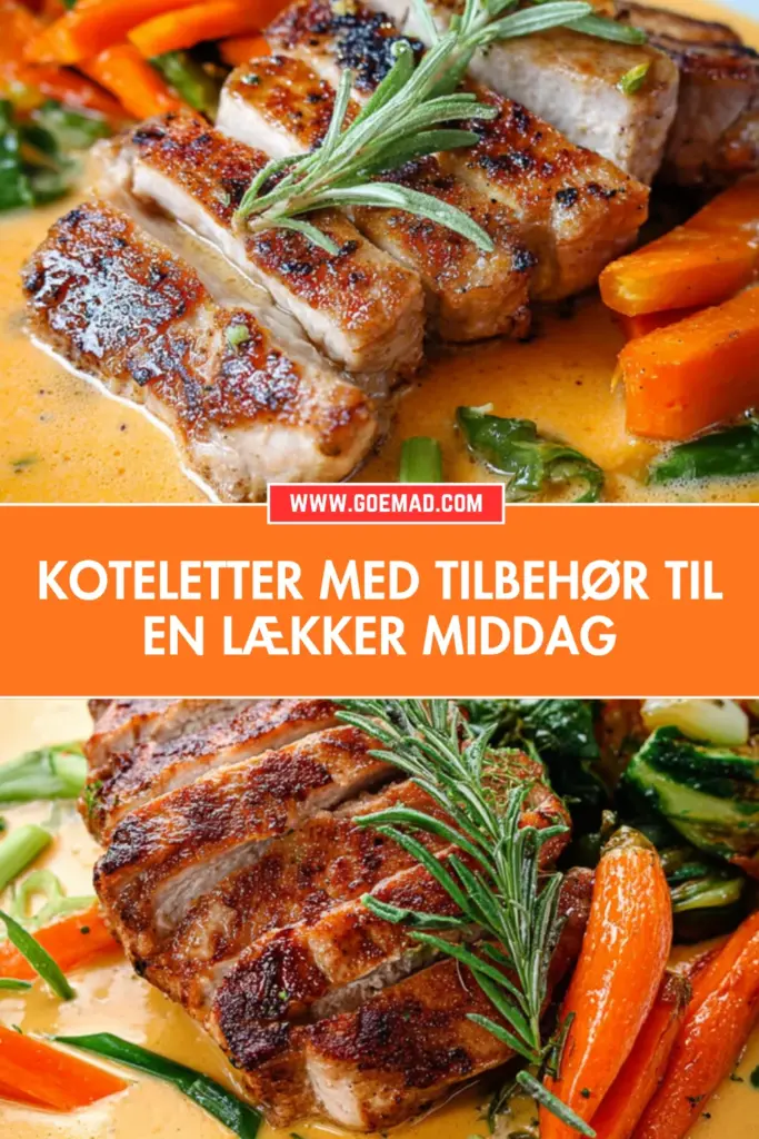Koteletter med tilbehør: en lækker middag der samler familien