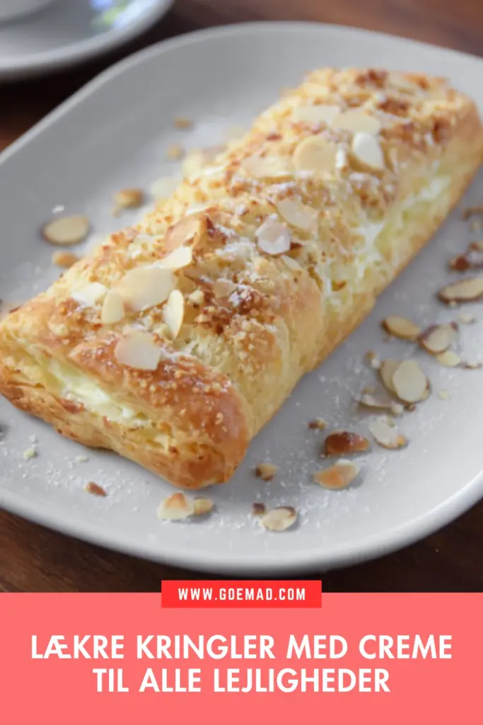 Saftige kringler med creme: klassisk kringle opskrift med fyld til kaffen
