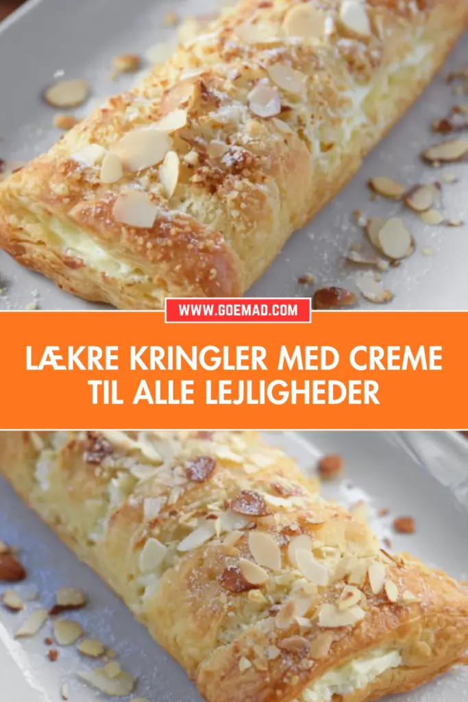 Saftige kringler med creme: klassisk kringle opskrift med fyld til kaffen