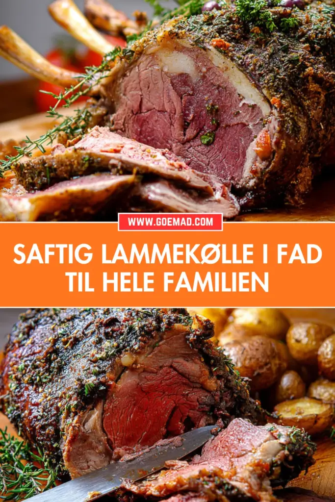 Lammekølle i fad med kartofler og grøntsager: nem og fyldig familiemiddag