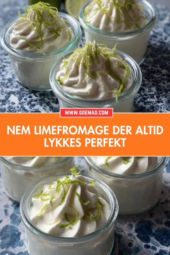 Limefromage opskrift: sådan laver du den cremet og let