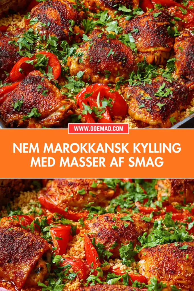 Marokkansk kylling i fad: nem hverdagsopskrift med dybe krydderier