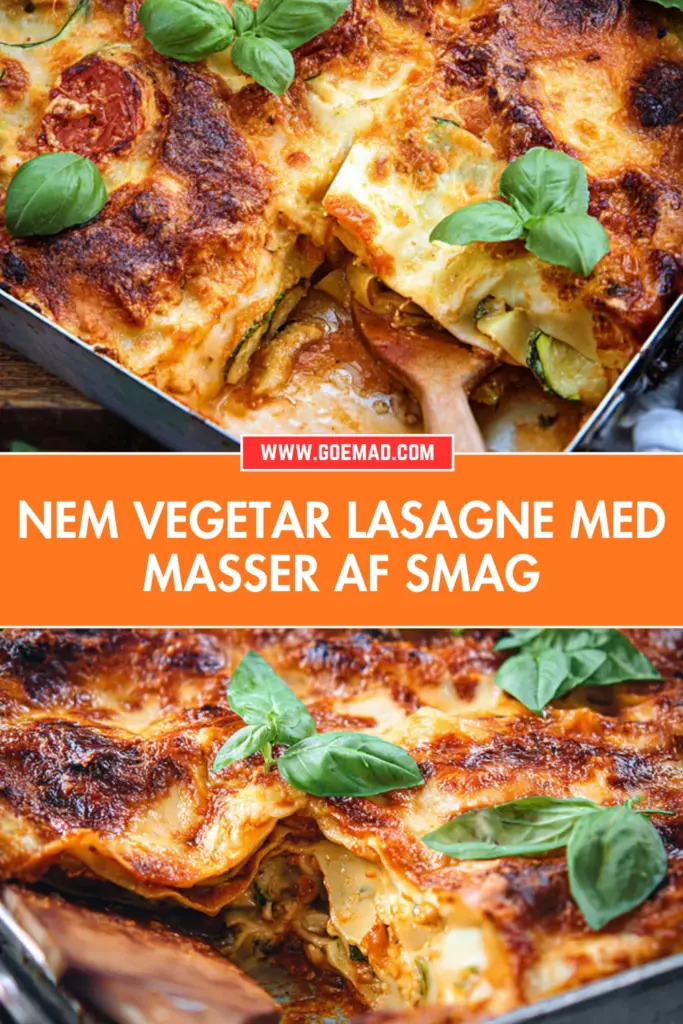 Nem vegetar lasagne med masser af smag: min bedste opskrift