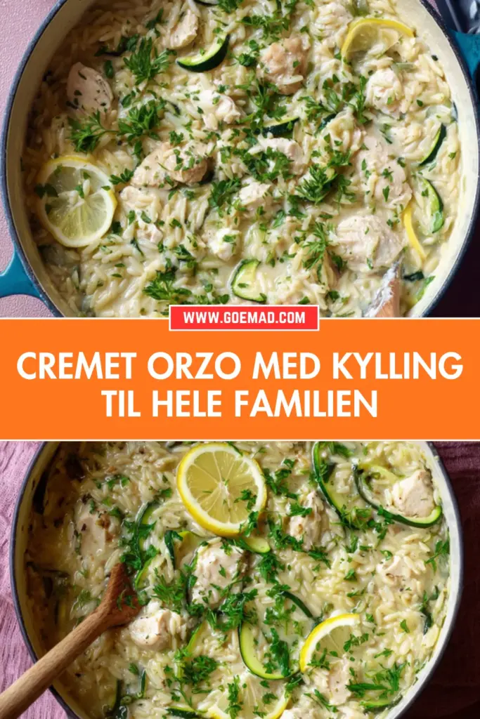 Cremet orzo med kylling i én gryde: enkel, mættende og fuld af smag