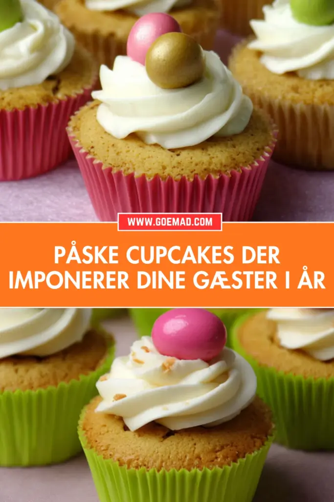 Påske cupcakes der imponerer dine gæster ved bordet i år