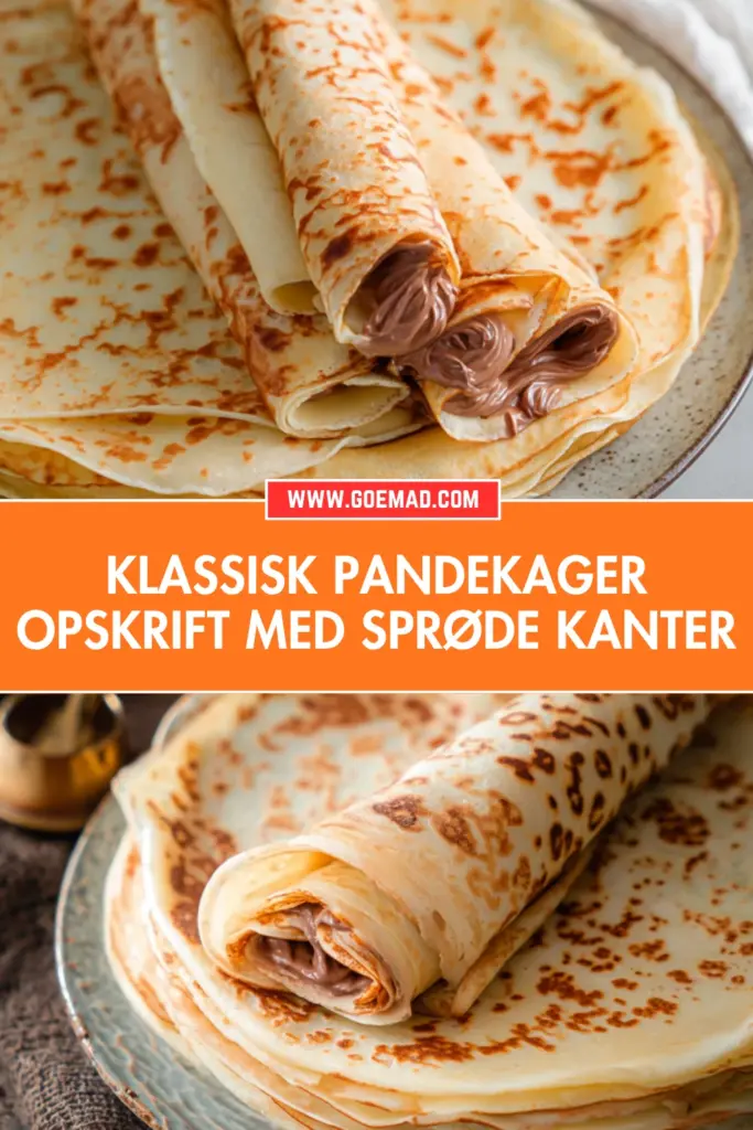 Klassisk pandekager opskrift med sprøde kanter: nem og hjemmelavet