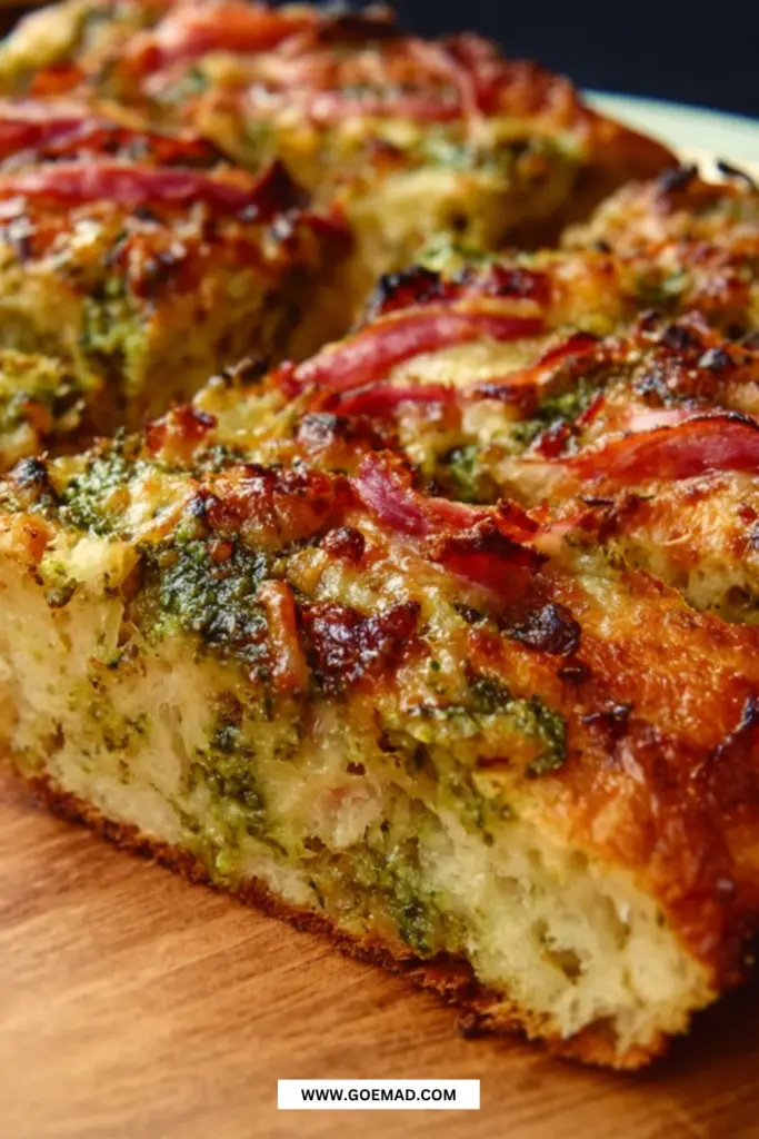 Pizzabrød med skinke og smeltet ost: nem opskrift med sprød hjemmebagt bund