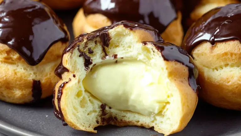 Klassiske profiteroles med creme og chokolade: sådan laver du dem selv
