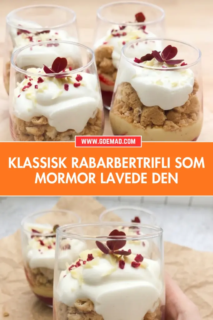 Klassisk rabarbertrifli: den bedste opskrift ligesom mormors