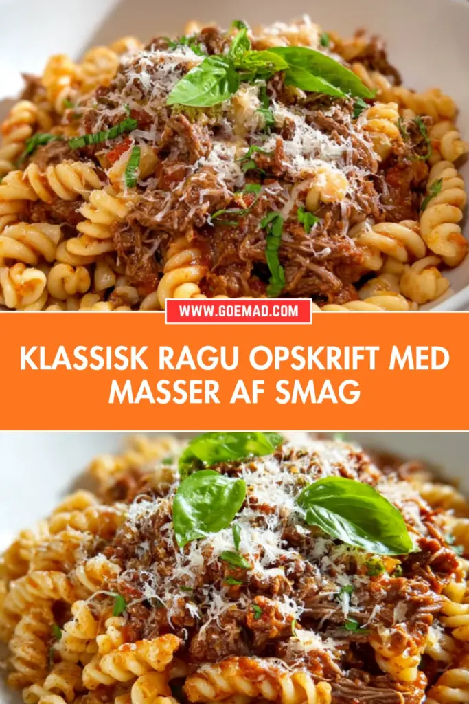 Hjemmelavet ragu opskrift med mør oksebov og rig tomatsauce