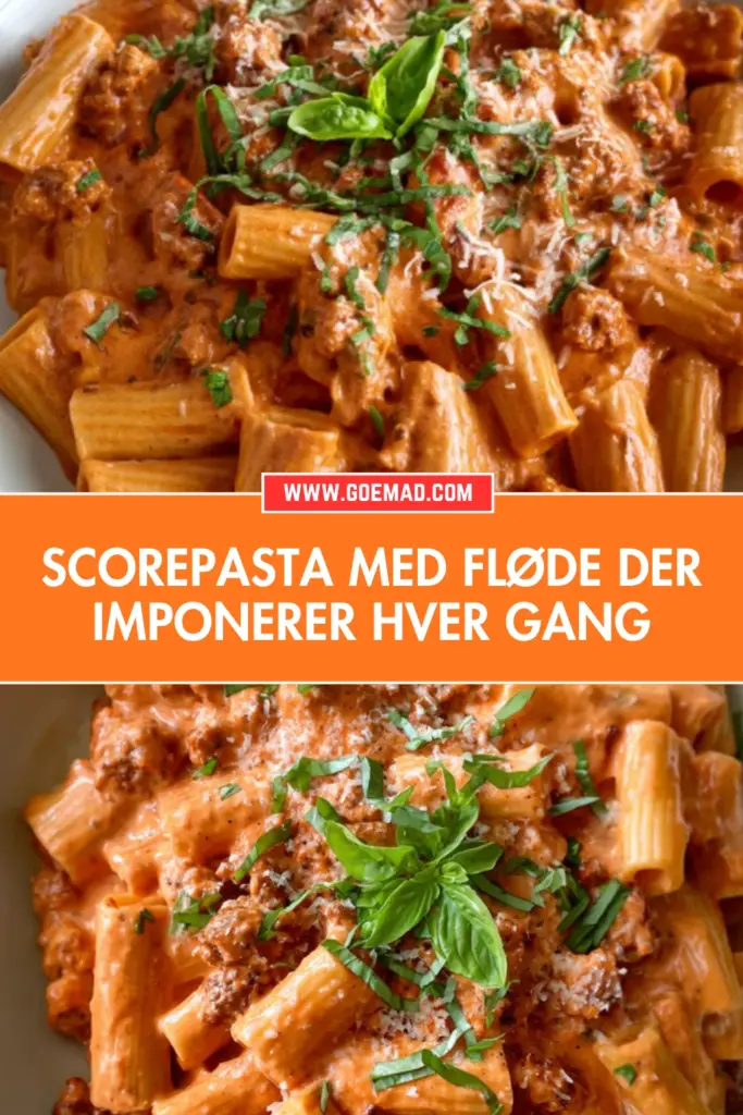 Scorepasta med fløde: den cremede opskrift du vil lave igen og igen