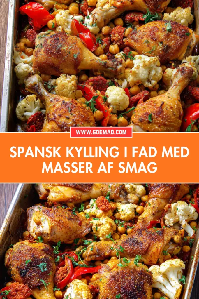 Nem spansk kylling i fad: saftig, krydret og fuld af smag