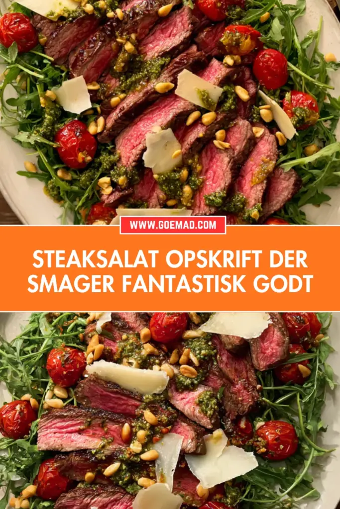 Saftig steaksalat med røstede tomater og parmesan: sådan laver jeg den