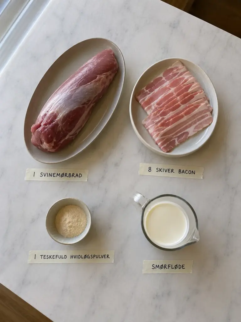 Svinemørbrad i ovn med bacon: nem hverdagsopskrift der aldrig skuffer
