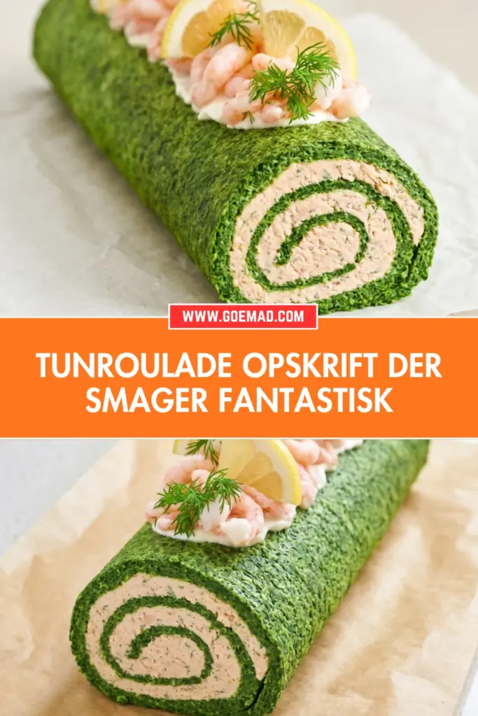Nem tunroulade opskrift med cremet tunfyld og frisk dild