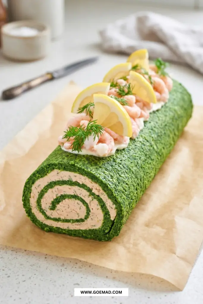 Nem tunroulade opskrift med cremet tunfyld og frisk dild