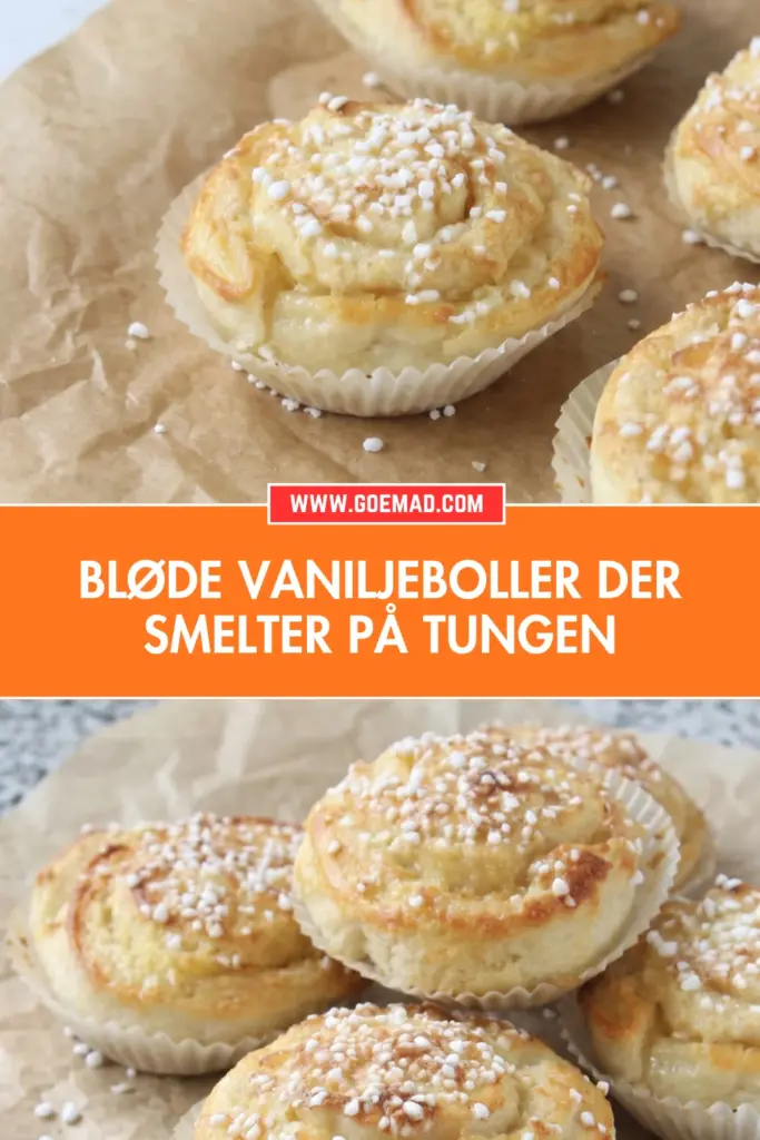 Hjemmelavede vaniljeboller: bløde, lette og fulde af smag