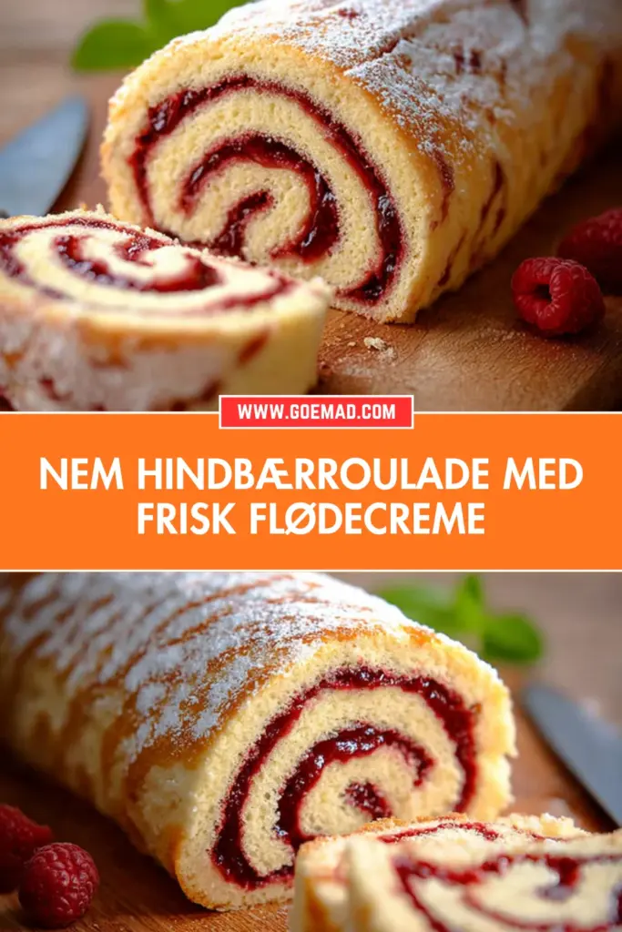 Hindbærroulade der altid lykkes: nem opskrift med hindbærmarmelade