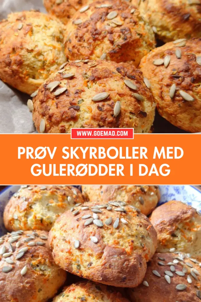 Skyrboller med gulerødder: nem opskrift uden gær til hverdagen
