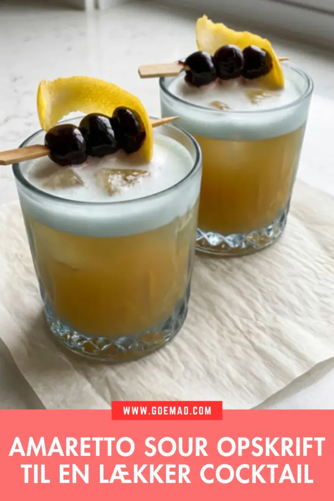 Amaretto sour: den klassiske cocktail med den perfekte balance