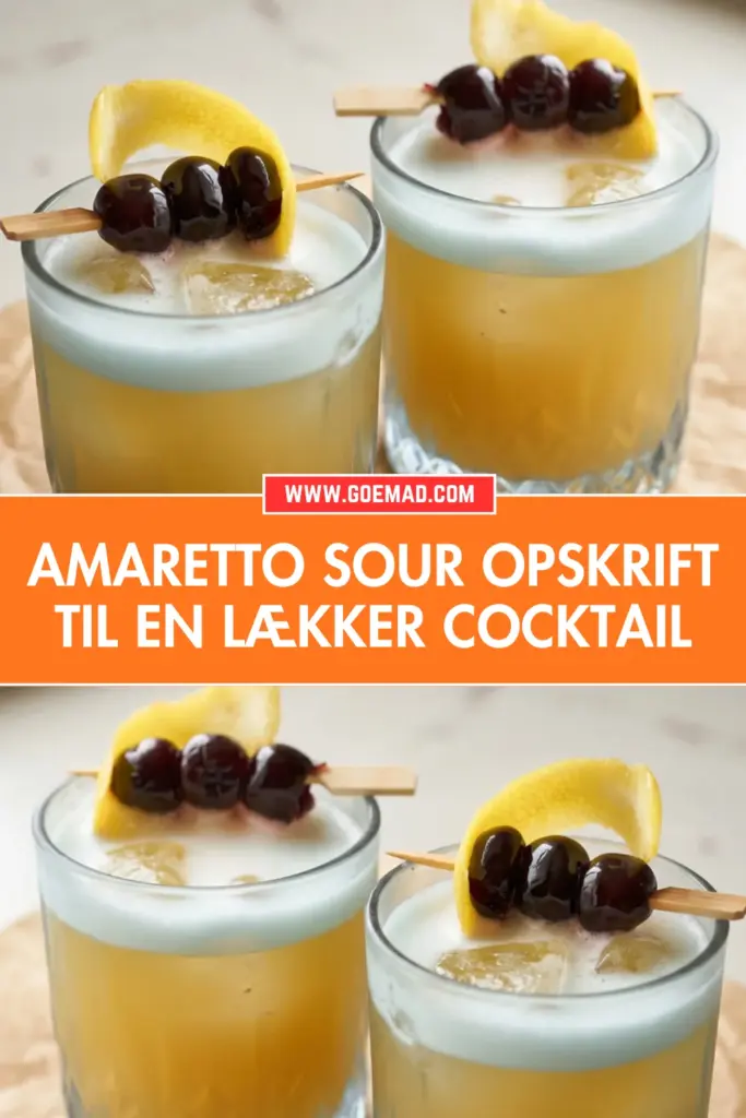 Amaretto sour: den klassiske cocktail med den perfekte balance